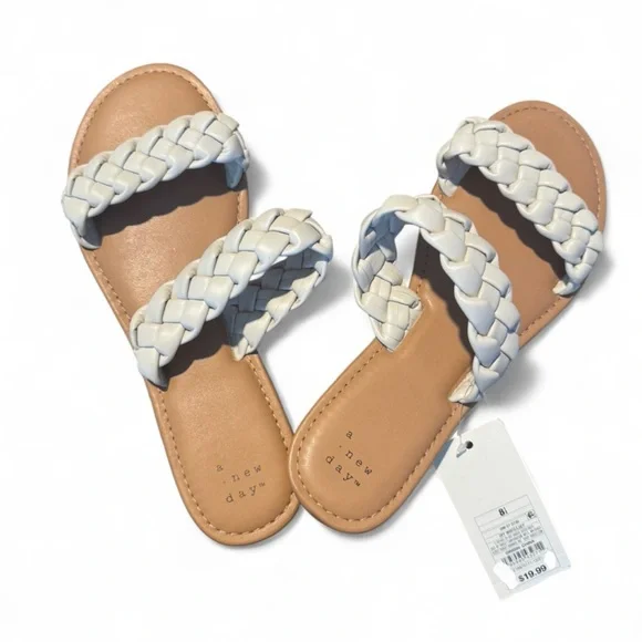Size 8.5 Women’s A New Day Braided Sandals - Picture 1 of 4